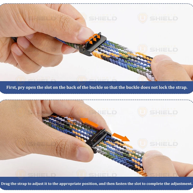بند آلتیمیت شیلد مدل Braided Magsolo مناسب برای اپل واچ سری SE2021/7/8/9 سایز 45mm