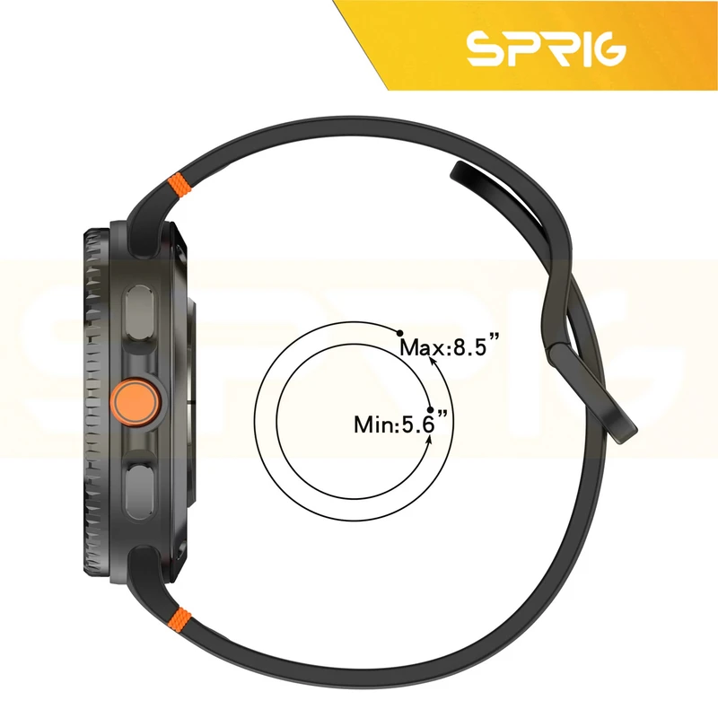 بند اسپریگ مدل Silic NewV W8 مناسب برای ساعت هوشمند سامسونگ Galaxy Watch 8 40mm / 8 44mm