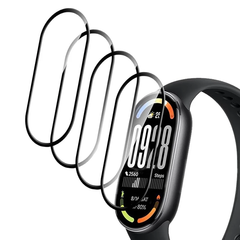 محافظ صفحه نمایش شیپ مدل PMMA SH مناسب برای ساعت هوشمند شیائومی Mi Band 10 بسته چهار عددی