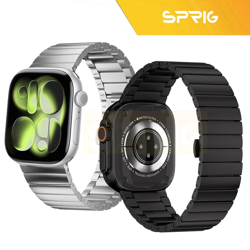 بند اسپریگ مدل Swatch Link STL مناسب برای اپل واچ 45 میلی متری سری 7/8/9