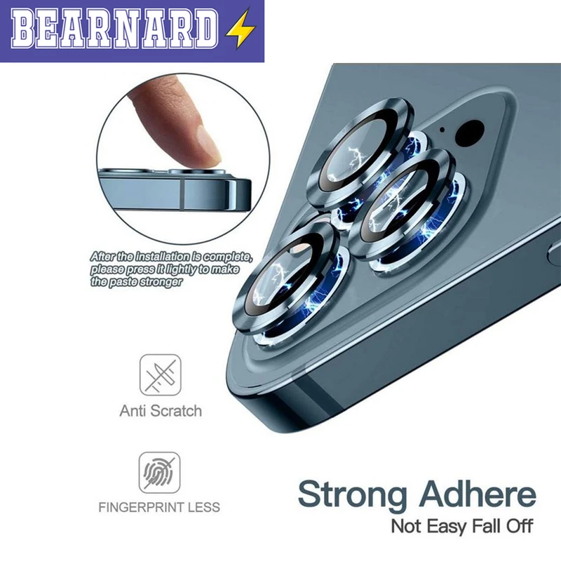 محافظ لنز دوربین برنارد مدل Ring Metal مناسب برای گوشی موبایل اپل Iphone 13 / 13 Mini
