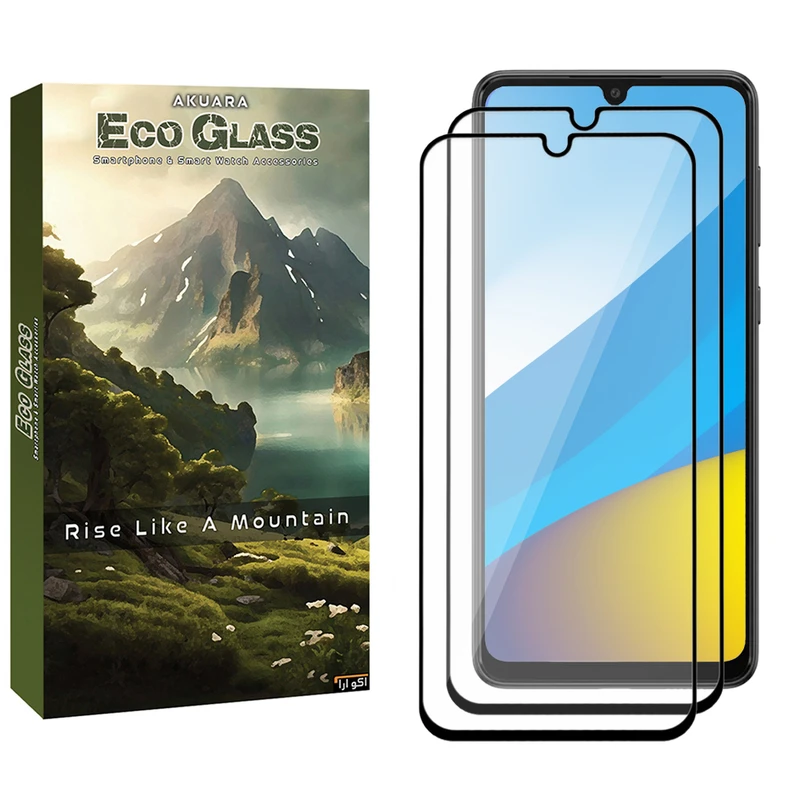محافظ صفحه نمایش آکوآرا مدل ECO efl2 مناسب برای گوشی موبایل سامسونگ Galaxy A50 / A50s / M21 2021 مجموعه دو عددی