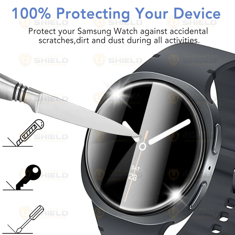 محافظ صفحه نمایش آلتیمیت شیلد مدل SH-UL مناسب برای ساعت هوشمند سامسونگ Galaxy Watch 8 40mm