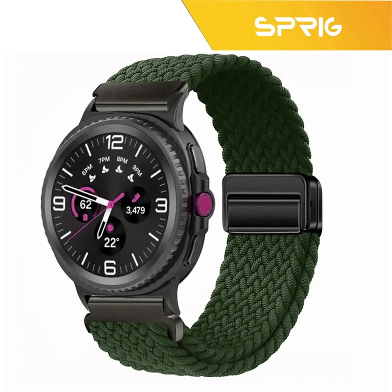بند اسپریگ مدل Braided solo Magnet W8 مناسب برای ساعت هوشمند سامسونگ Galaxy Watch 8 40mm / 8 44mm / 8 Classic 46mm