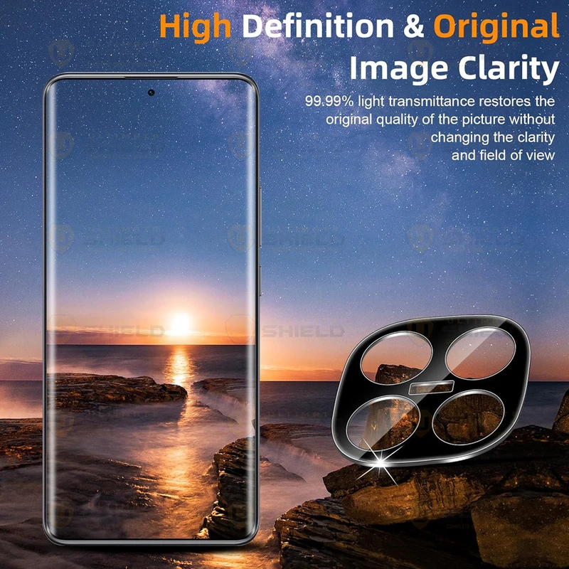 محافظ لنز دوربین آلتیمیت شیلد مدل 3D-UL مناسب برای گوشی موبایل شیائومی Redmi Note 14 Pro Plus 5G