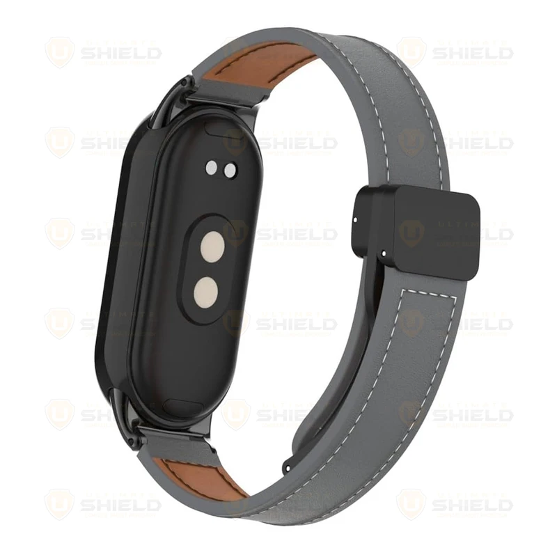 بند آلتیمیت شیلد مدل Leather MGN مناسب برای ساعت هوشمند شیائومی  Mi Band 10 12mm