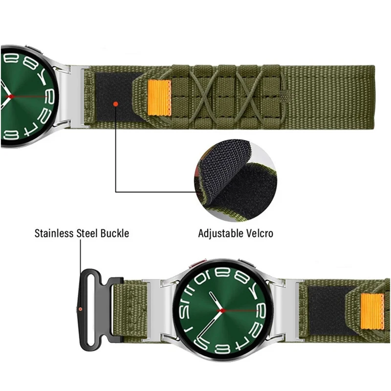 بند اسپریگ مدل Nylon ORG Outdoor مناسب برای ساعت هوشمند سامسونگ Galaxy Watch 6 40mm