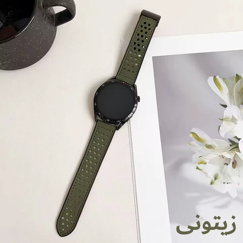 بند هاپلایت مدل Hole Leather Magnet HL TW مناسب برای ساعت هوشمند ناتینگ CMF Watch Pro / CMF Watch pro 2