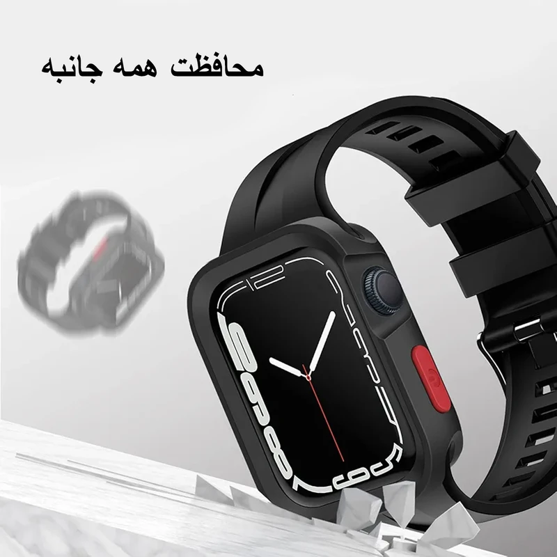 کاور پلاس مدل Armor Shield PL مناسب برای اپل واچ سری 4/5/6/Se سایز 44 میلی متری به همراه محافظ صفحه نمایش