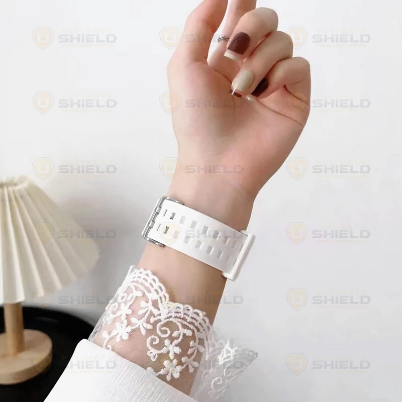 بند آلتیمیت شیلد مدل Transparent Shock مناسب برای اپل واچ 49 mm سری Ultra به همراه کاور
