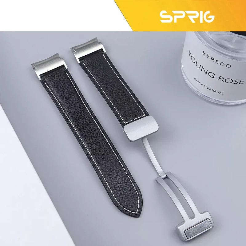بند اسپریگ مدل Leather Mag ORG مناسب برای ساعت هوشمند سامسونگ Galaxy Watch 5 44mm / 5 40mm / 6 40mm / 6 44mm