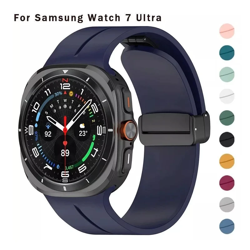 بند پلاس مدل Magnetic ORG PL مناسب برای ساعت هوشمند سامسونگ Galaxy Watch 7 Ultra 47mm
