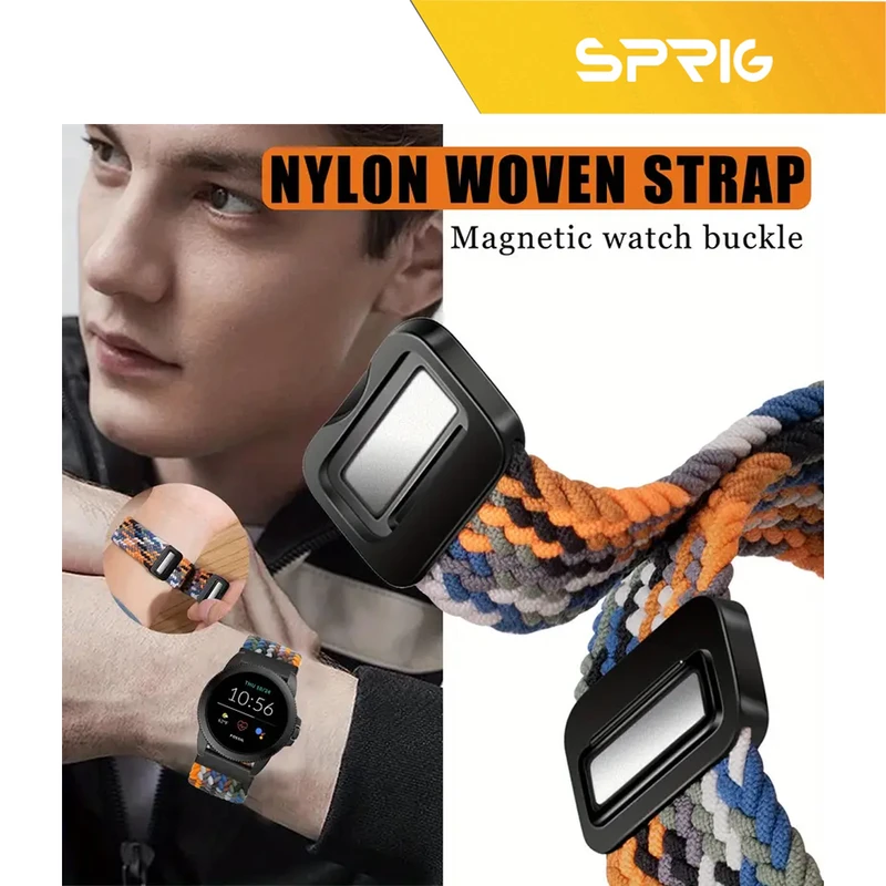 بند اسپریگ مدل Braided solo Magnet W8 مناسب برای ساعت هوشمند سامسونگ Galaxy Watch 8 Classic 46mm