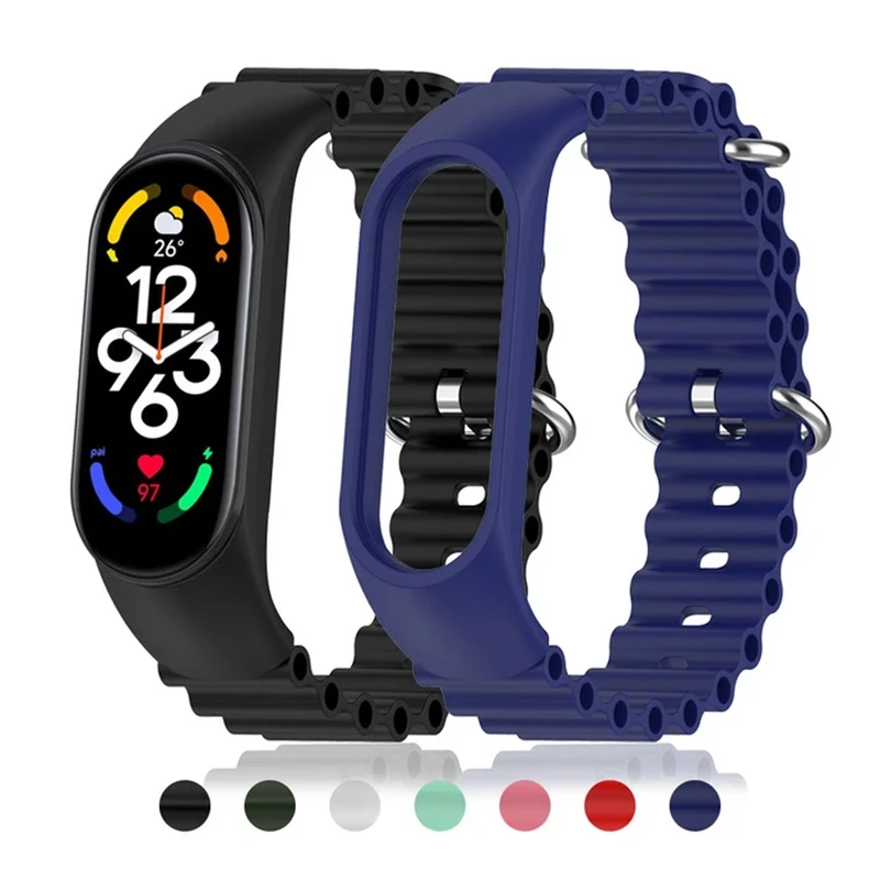 بند هاپلایت مدل Ocean HL مناسب برای ساعت هوشمند شیائومی Mi band 7