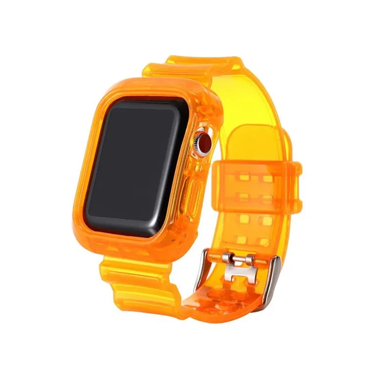بند پلاس مدل Transparent Shock PL مناسب برای اپل واچ سری 4/5/6/Se سایز 40 میلی متری