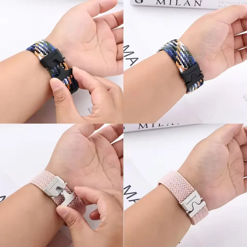 بند آکوآرا مدل Woven Parachute AK مناسب برای ساعت هوشمند شیائومی Redmi Watch 5 Active / Redmi Watch 5 Lite سایز 22mm