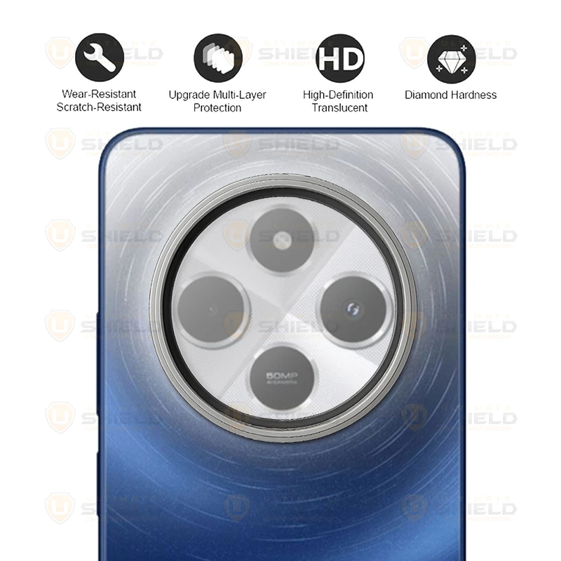 محافظ لنز دوربین آلتیمیت شیلد مدل Ring Metal UL مناسب برای گوشی موبایل شیائومی Redmi 14C