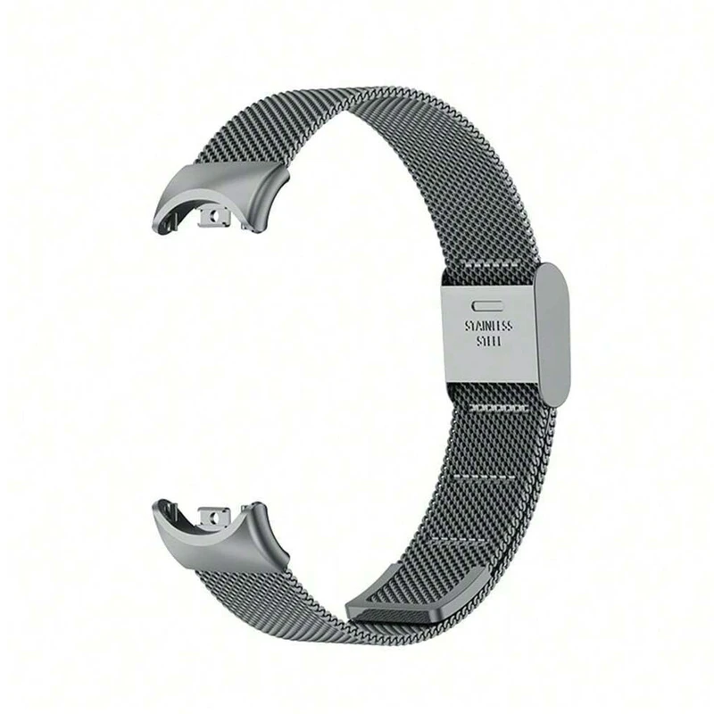 بند ساعت آکوآرا مدل Milanese SG مناسب برای مچ‌بند هوشمند شیائومی Mi Band 9