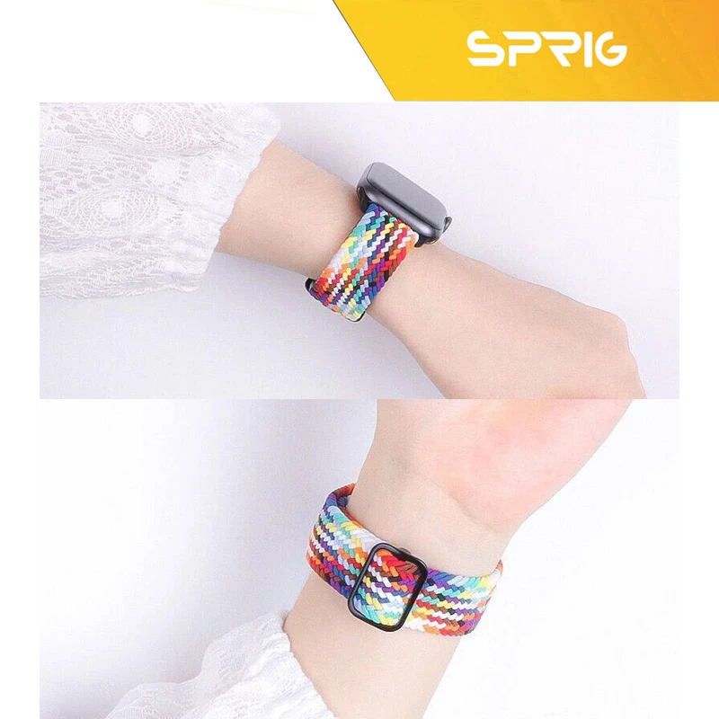 بند اسپریگ مدل Braided Solo مناسب برای اپل واچ 42/44/45/49 میلی متری سری Se/1/2/3/4/5/6/7/8/9/Ultra/Ultra2/Ultra3
