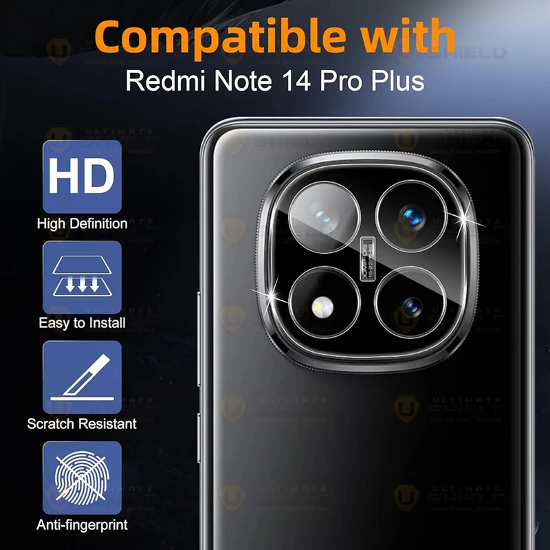 محافظ لنز دوربین آلتیمیت شیلد مدل 3D-UL مناسب برای گوشی موبایل شیائومی Redmi Note 14 Pro Plus 5G
