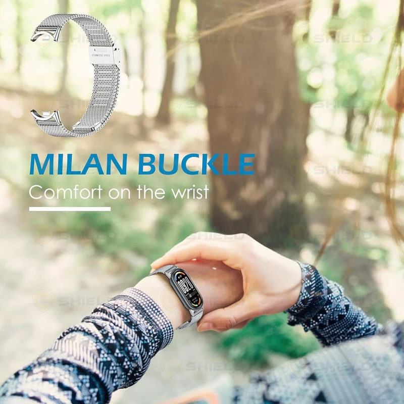 بند آلتیمیت شیلد مدل Milanese GK مناسب برای ساعت هوشمند شیائومی Mi Band 10 12mm