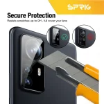 محافظ لنز دوربین اسپریگ مدل 3D-BK مناسب برای گوشی موبایل شیائومی Mi 12 / 12X به همراه محافظ پشت گوشی - Image 4