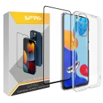 کاور اسپریگ مدل Clear-FU مناسب برای گوشی موبایل شیائومی Redmi Note 12 Pro 4G / Redmi Note 11 Pro به همراه محافظ صفحه نمایش گوشی