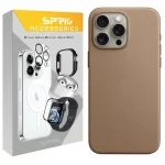 کاور اسپریگ مدل Leather Magsafe مناسب برای گوشی موبایل اپل Iphone 15 Pro Max