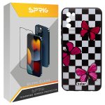 کاور اسپریگ طرح Plaid Butterfly مدل SPCVR مناسب برای گوشی موبایل سامسونگ Galaxy A02s