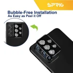 محافظ لنز دوربین اسپریگ مدل 3D-FU مناسب برای گوشی موبایل سامسونگ Galaxy A73 5G به همراه محافظ صفحه نمایش - Image 9