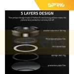 محافظ لنز دوربین اسپریگ مدل Ring Metal مناسب برای گوشی موبایل سامسونگ Galaxy A15 - Image 7