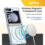 کاور اسپریگ مدل Clear Magsafe مناسب برای گوشی موبایل سامسونگ Galaxy Z Flip5 - Image 6