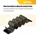 بند اسپریگ مدل Milanese مناسب برای ساعت هوشمند ویرفیت T800 Ultra / T900 Ultra / HK8 Pro Max / HK9 Ultra 2 - Image 4