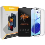 کاور اسپریگ مدل ANTIS-CL مناسب برای گوشی موبایل شیائومی Mi 11 Lite 5G / 11 Lite 5G ne به همراه محافظ صفحه نمایش