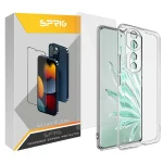 کاور اسپریگ مدل Clear-UV مناسب برای گوشی موبایل آنر 70 به همراه محافظ صفحه نمایش گوشی