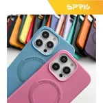 کاور اسپریگ مدل Magsafe leather مناسب برای گوشی موبایل اپل Iphone 14 Pro Max - Image 13