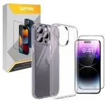 کاور اسپریگ مدل Full-Clear مناسب برای گوشی موبایل اپل iPhone 14 Pro Max به همراه محافظ صفحه نمایش