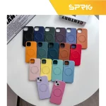 کاور اسپریگ مدل Magsafe leather مناسب برای گوشی موبایل اپل Iphone 14 Pro Max - Image 3