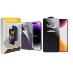 کاور اسپریگ مدل SuperD-Cl مناسب برای گوشی موبایل اپل iPhone 14 Pro Max به همراه محافظ صفحه نمایش