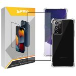 کاور اسپریگ مدل Full-Airbag مناسب برای گوشی موبایل سامسونگ Galaxy Note 20 Ultra به همراه محافظ صفحه نمایش