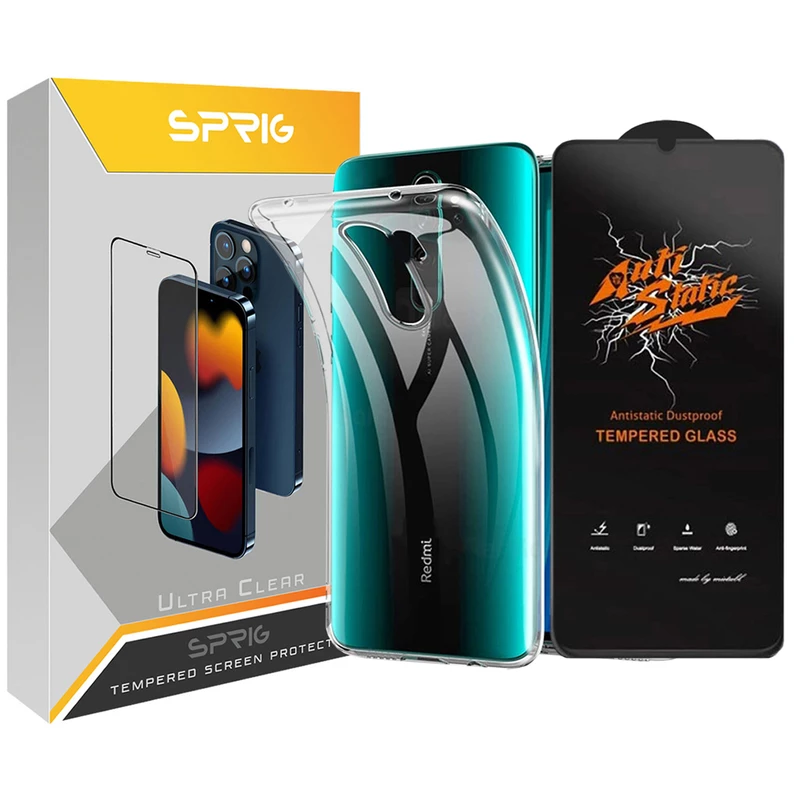 d1af39af8a53364c92f7d8ac59b2f5bb46915e09_1670840561.webp کاور اسپریگ مدل ANTIS-CL مناسب برای گوشی موبایل شیائومی Redmi Note 8 Pro به همراه محافظ صفحه نمایش - Image 1