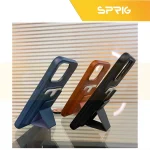 کاور اسپریگ مدل Leather Stand مناسب برای گوشی موبایل اپل Iphone 15 Pro - Image 5