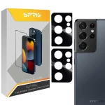 محافظ لنز دوربین اسپریگ مدل LNSP مناسب برای گوشی موبایل سامسونگ Galaxy S21 Ultra بسته دو عددی
