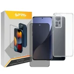 کاور اسپریگ مدل Clear-Piv-UV مناسب برای گوشی موبایل شیائومی Mi 12 / 12X به همراه محافظ صفحه نمایش حریم شخصی