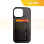 کاور اسپریگ مدل Leather Stand مناسب برای گوشی موبایل اپل Iphone 15 Pro - Image 2