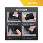 محافظ لنز دوربین اسپریگ مدل 3D-BK مناسب برای گوشی موبایل شیائومی Mi 12 / 12X به همراه محافظ پشت گوشی - Image 7