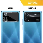 محافظ لنز دوربین اسپریگ مدل 3D-FU مناسب برای گوشی موبایل شیائومی Poco X4 Pro 5G به همراه محافظ صفحه نمایش و محافظ پشت گوشی - Image 4
