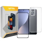 کاور اسپریگ مدل Clear-FU مناسب برای گوشی موبایل شیائومی Mi 12 / 12X به همراه محافظ صفحه نمایش