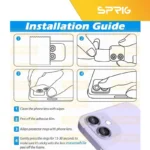 محافظ لنز دوربین اسپریگ مدل Metal-Ring مناسب برای گوشی موبایل اپل iPhone 13 / 13 Mini - Image 5