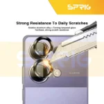 محافظ لنز دوربین اسپریگ مدل Ring Metal مناسب برای گوشی موبایل شیائومی Poco M6 Pro - Image 3